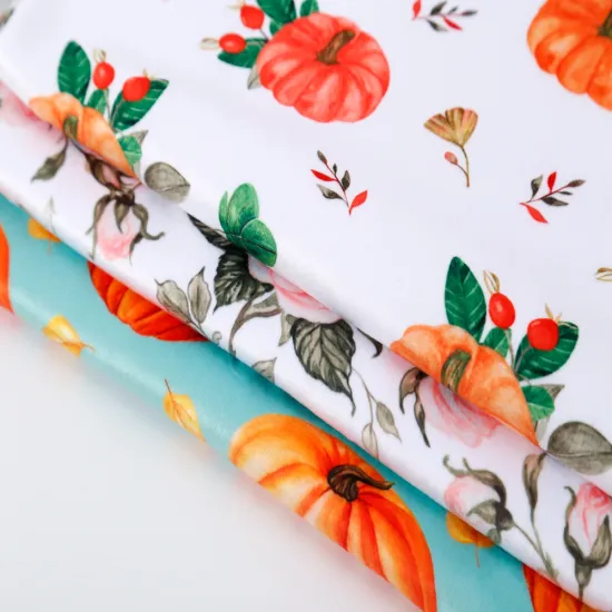 Custom Printed Double-Sided Minky Stretch Fabric for Blankets (No MOQ)
