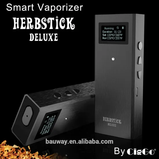 2016 Hottest Ecig Box Mod CigGo Herbstick Deluxe dry herb vaporizer vape mod