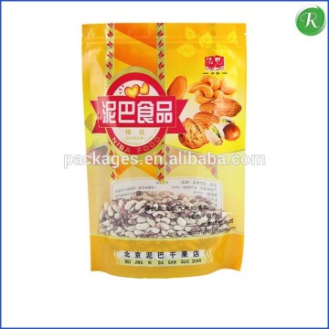 Custom zipper lock printed poly bags with window
