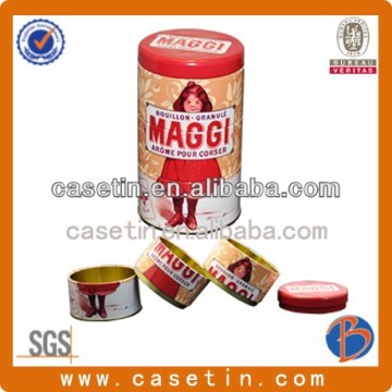 hot sale round metal tin container for cookies package