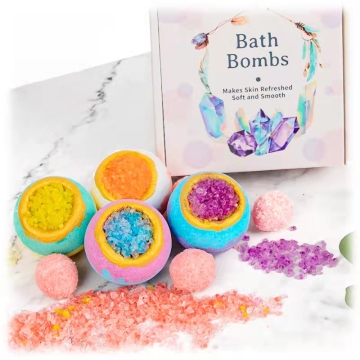 Hot Selling Custom Packing Private Label Natural Oils Nourishing Skin Bath Bomb Molds Metal Gift Set