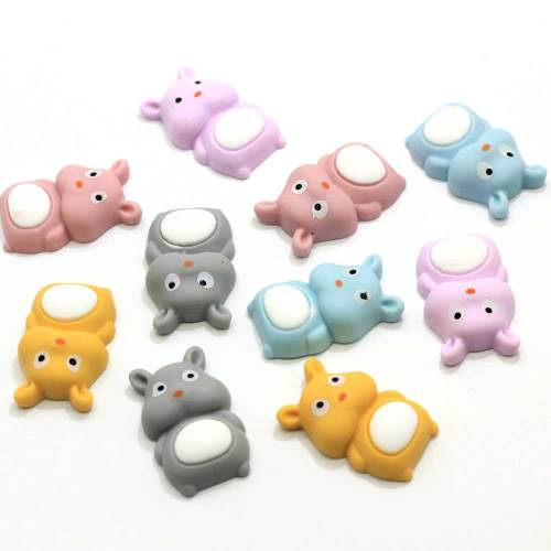 100 stks Hars Leuke Muis Hamster Dier Japan Pop Plaksteen Cabochon Speelgoed Model Standbeeld Beeldje Ornament Miniaturen Thuis DIY Decor