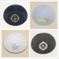 Satin/linne/sammet/rå siden/mocka kippah för män