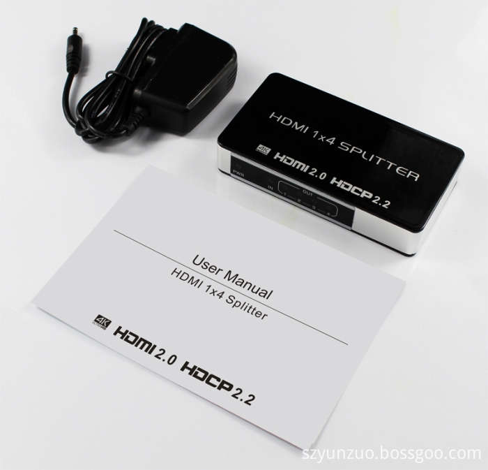 Hdmi 분배기 V2.0 1x4 1 입력 4 출력 지원 4k 60hz, Bossgoo.com의 고품질 Hdmi 분배기 V2.0 ...