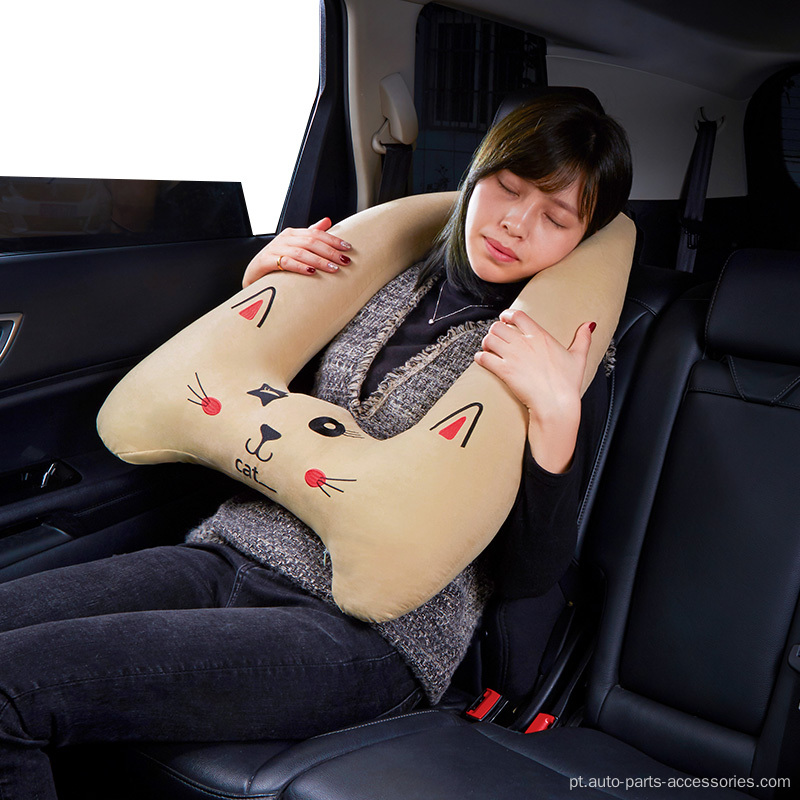 Travesseiro de travesseiro de carro bordado de travessia de segurança para travesseiros para dormir