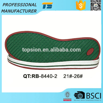 Alibaba children high flexibility outdoor shoes rubber material outer shoe sole