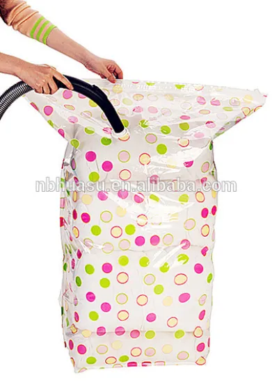 pattern vacuum clear plastic storage bags