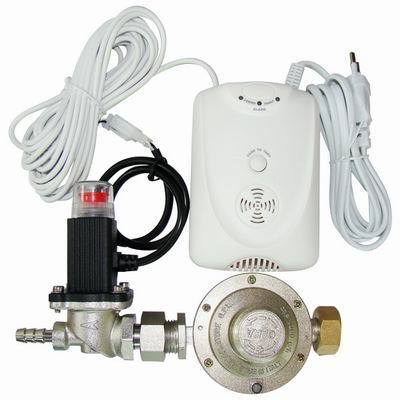 AC Independent home lpg gas leak detector with Solenoid valve