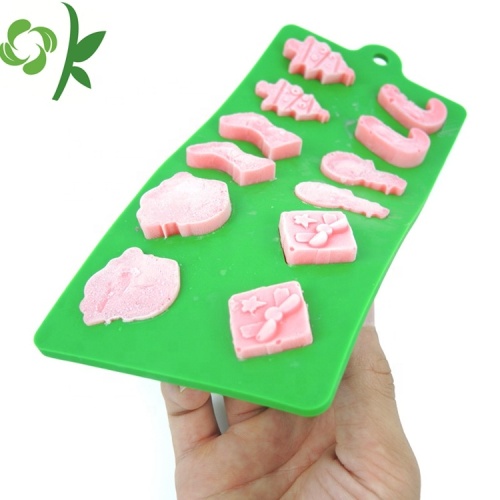 12 khoang silicone giáng sinh sô cô la khuôn