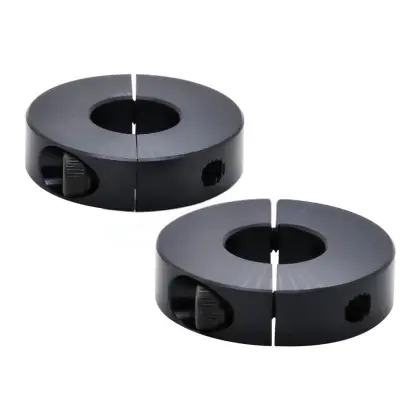 Custom Black set screw collar stainless steel aluminum shaft collar