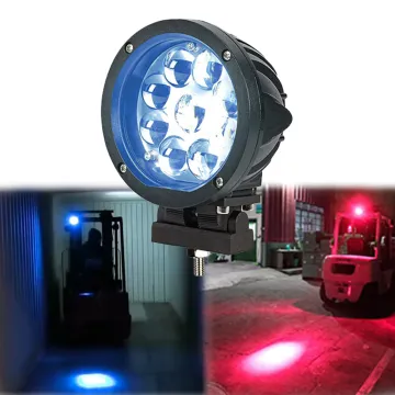 Warehouse LED Forklift Warning Light - 10-80V DC Pedestrian Protection