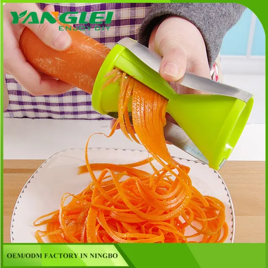Top Quality Practical Multifuntion 4 in 1 Funnel Vegetable Spiral Slicer