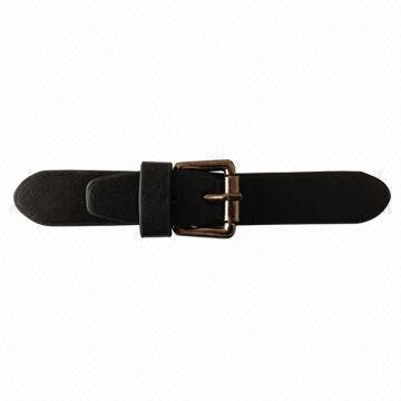Fashion Leather Fastening with Gunmetal Buckle for Garment Decoration
