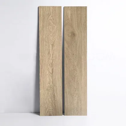 Solid Wood Imitation Porcelain Floor Tiles 200x1000mm Wooden Tiles