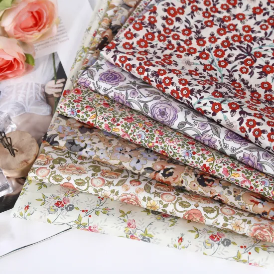 Shaoxing Textile 100% Cotton Digital Printed Voile Fabric for Garments