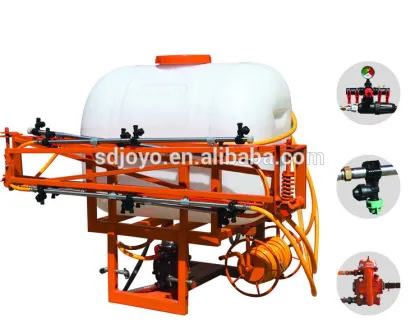 Agricultural tractor boom sprayer