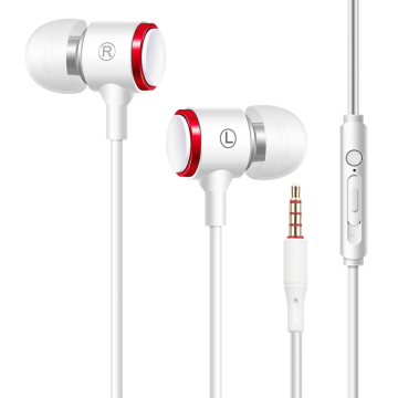 3,5 mm verdrahtete HD -Stereo -Ohrhörer mit Knopfsteuerung und tiefen Bass - 1,2 m