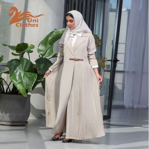 ساده دبی مراکشی ابایای پلیسه دار با دکمه