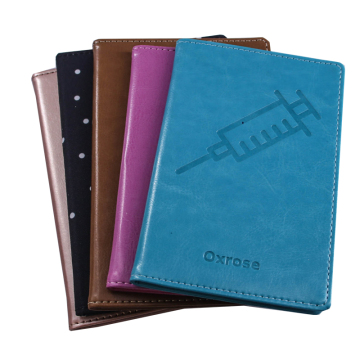 Custom Logo Simple Design Leather Passport Cover