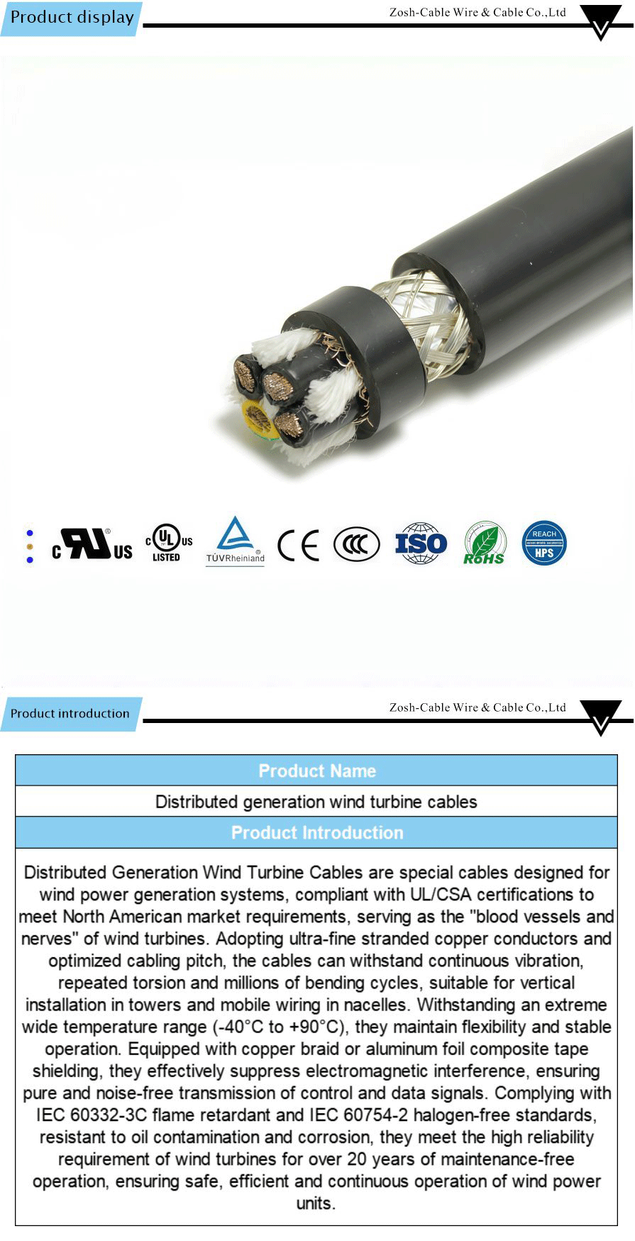 Special customized cable-xiangqing1-ZS080A