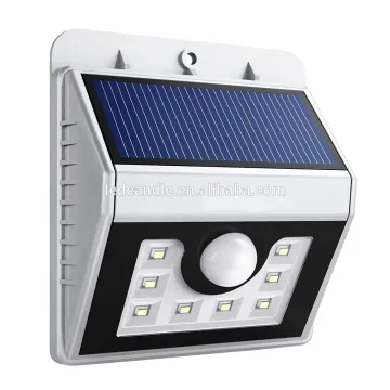 8 LED 150lm waterproof multifunctional solar led outdoor wall light