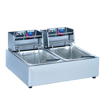 China Professional Fully Automatic Electric Double Tanks and Baskets Industrial Deep Fryer