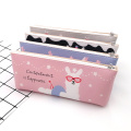 Colorful animal style cute alpaca PU pencil case