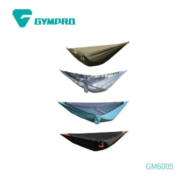 NEW SUPPORTING BAR NYLON HAMMOCK WITH MOSQUITO NET