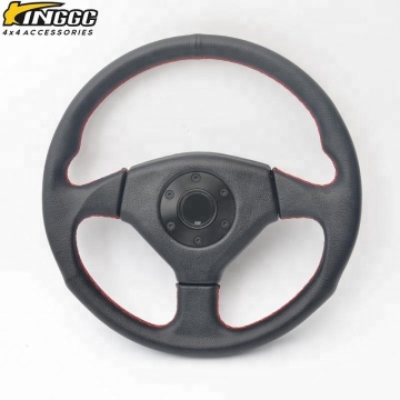 Volario de dirección de carreras clásico de camiones negros 350 mm