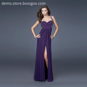 Split V Neck Bridesmaid Dresses
