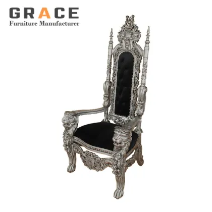 Factory Price Luxury King Gold Royal Throne Chairs