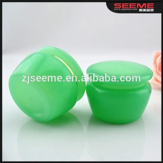 50ml Cylinder Shape Plastic PP Cream Jar Made in CN,PP cosmetics cream empty jar