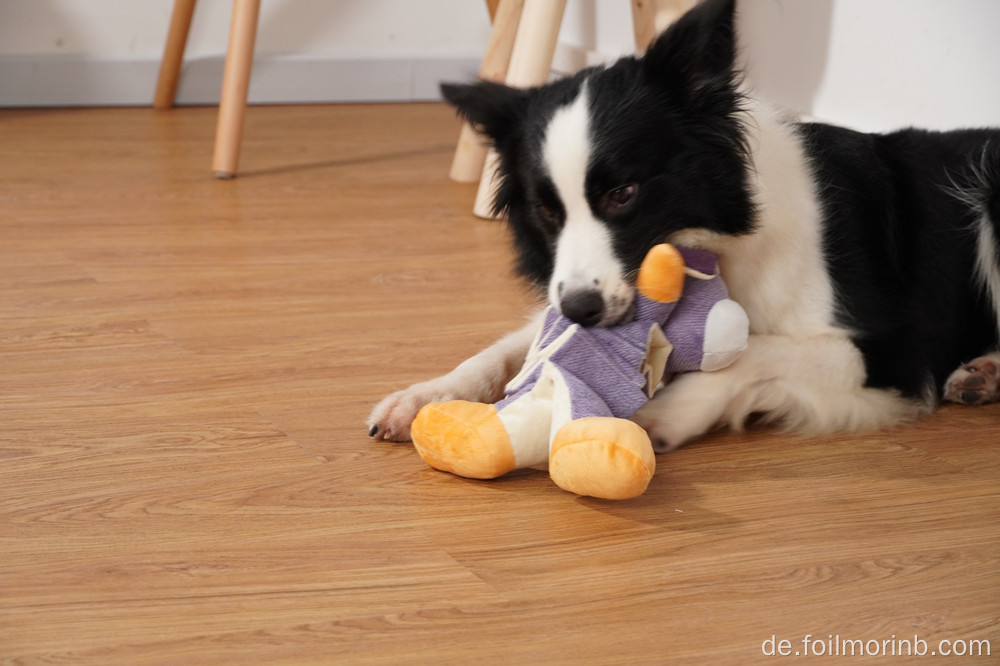 Umweltfreundliches Quietschendes niedliches Plüschhund-Kauspielzeug