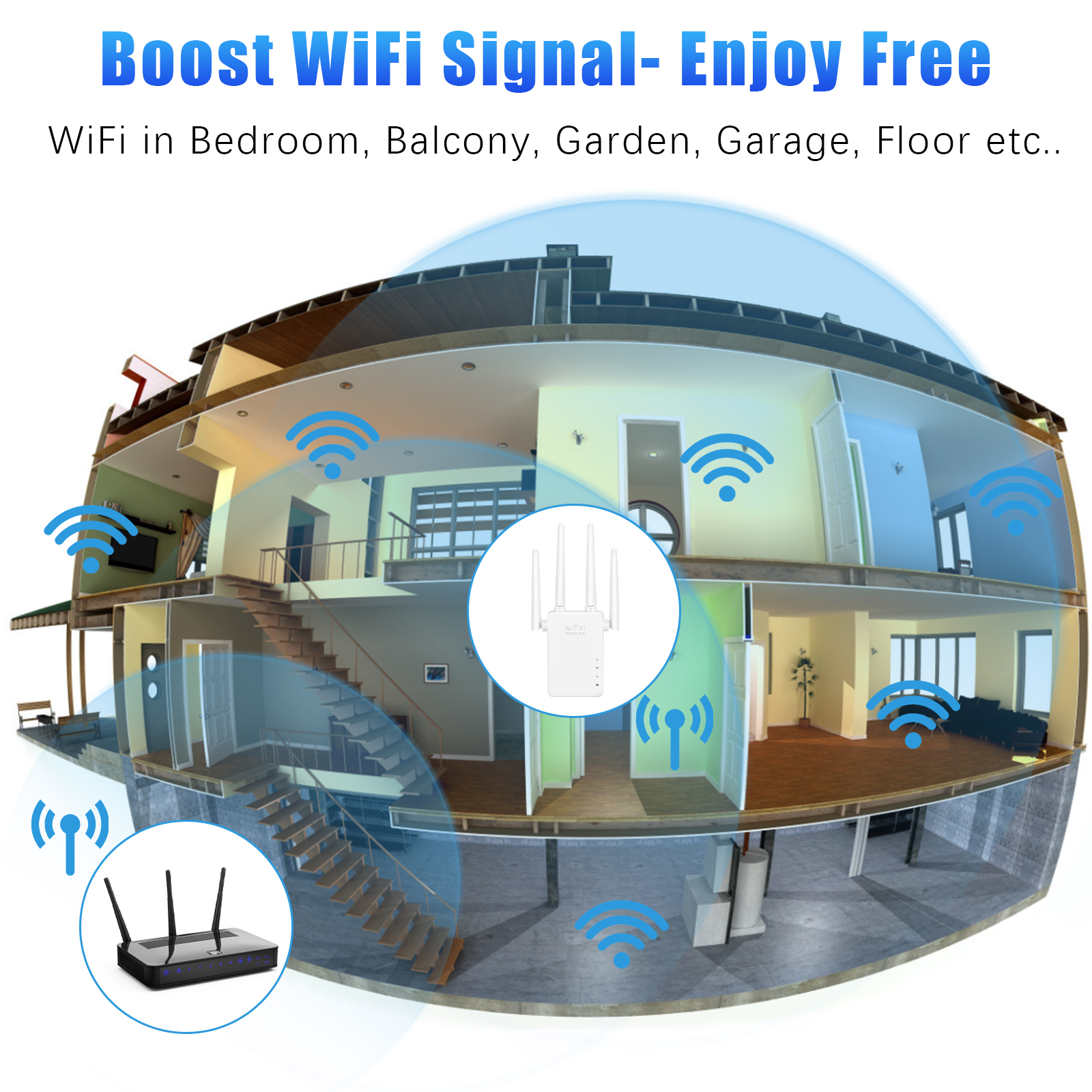 indoor  repeater wifi