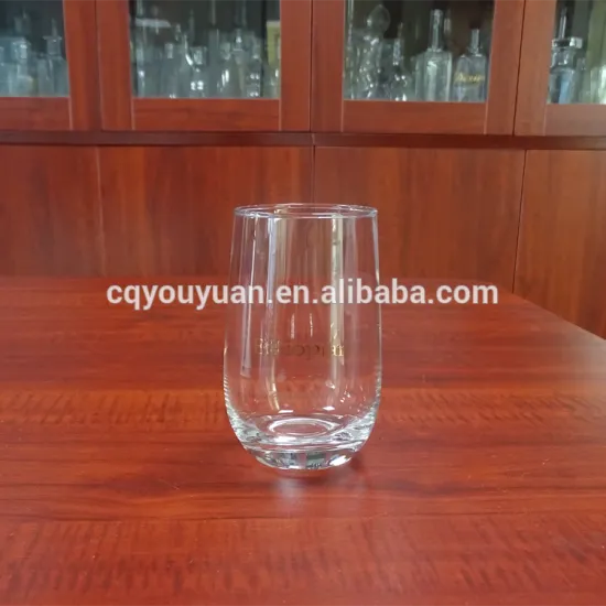 Blown flint glass 9oz airline glass for drinking