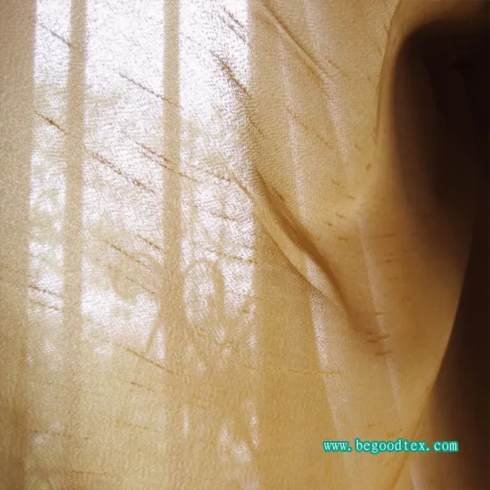 [CA117] 100% polyester flame retardant slubby fabric