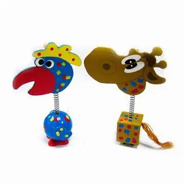 Note/Memo Holders, Made of Solid Wood and Metal Clip, Available in Various Cartoon Designs