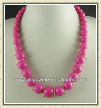 2013 Spring fashion jewelry handmade colorful beaded necklace for women NE-23081-5