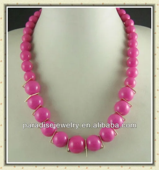 2013 Spring fashion jewelry handmade colorful beaded necklace for women NE-23081-5