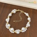Luxury Pearl Beads Necklace 18k Gold Plated