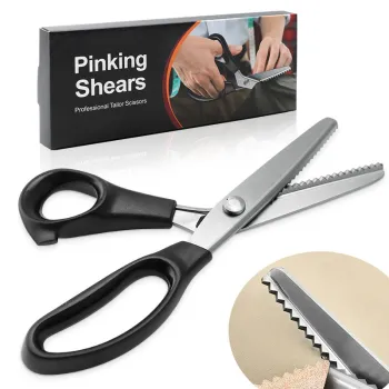 2023 Edition: Lace Tailor Scissors & Triangle Pinking Shears for Precise Fabric Cutting