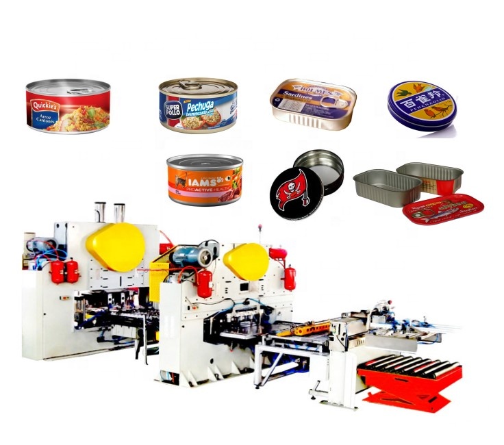 Automatic 2 Piece Can Making machine product Line For leather cream shoe polish container Fish Tuna Sardine NIVEA products equip