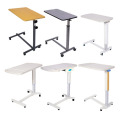 White ABS Material Movable Hospital Dining Table for Manual Hospital Nursing Bed Convenient and Durable