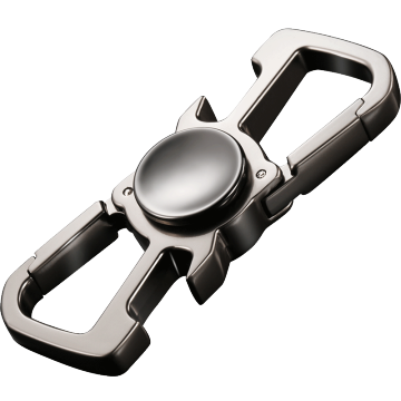Logo Kustom China Keychains dengan Pembuka Botol, Suplai Pemintal Gelisah dalam Seng Alloy Electroplate dan Kotak Hadiah untuk Pria