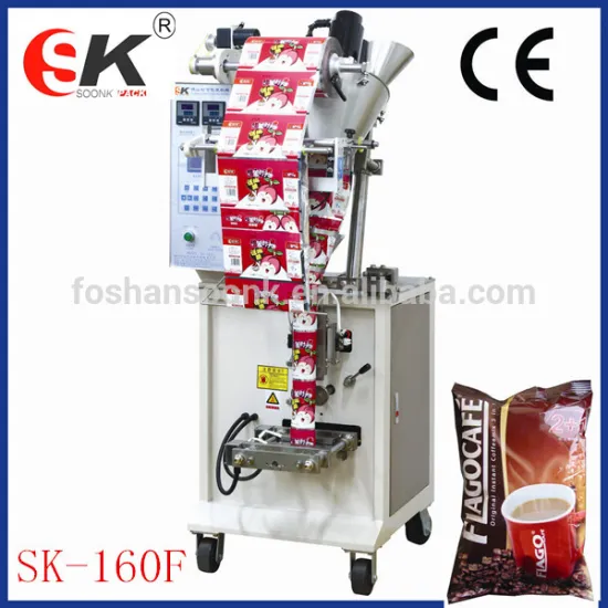 small screw metering powder packing machine/wheat flour/coffee powder form fill seal machinery