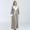 Thicker Long Flannel Sleepwear for Women and Man