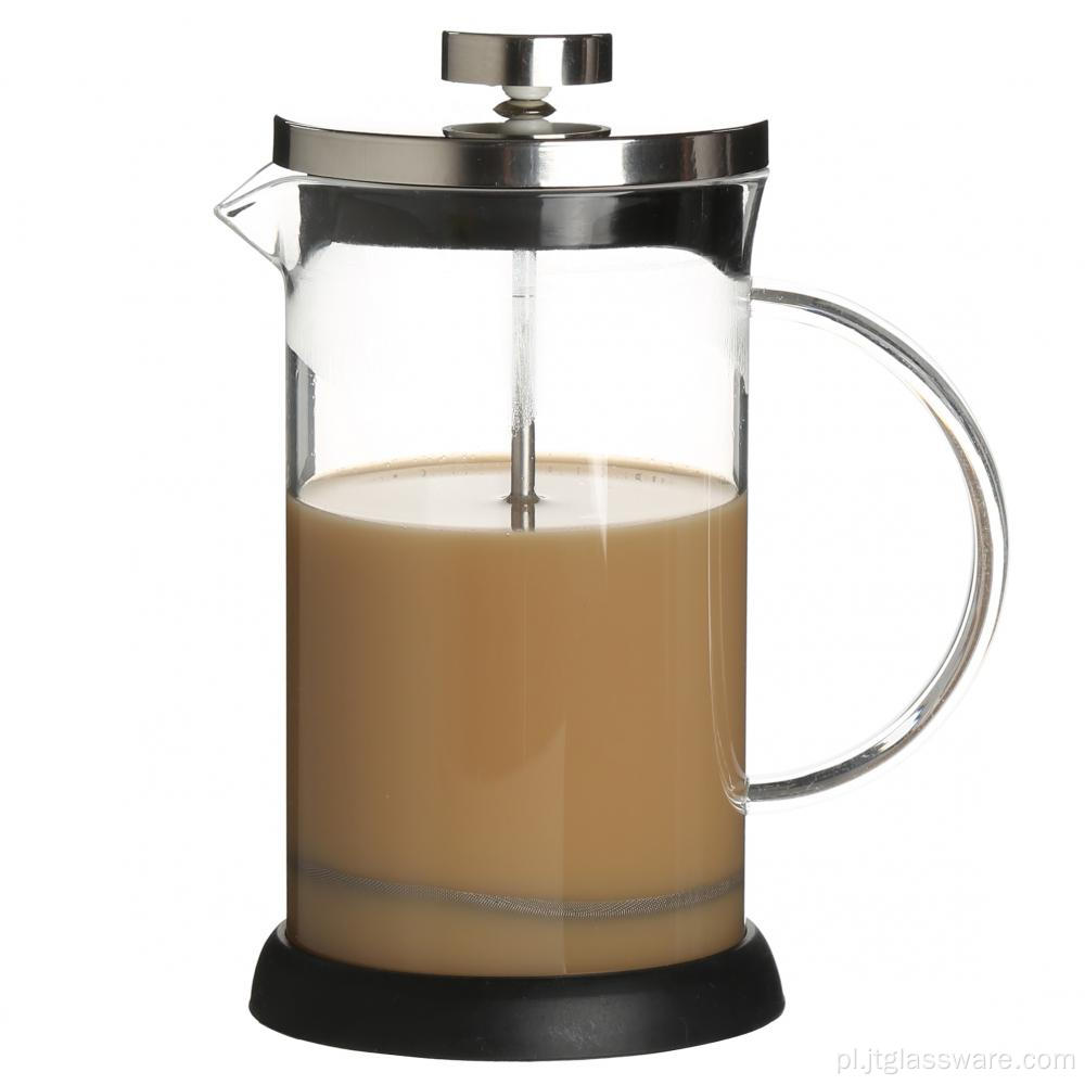 Odporna na ciepło szklana prasa do kawy o pojemności 600 ml