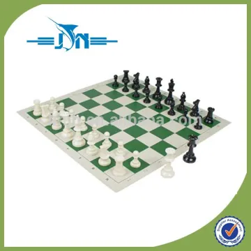 Silicone chess set with black board