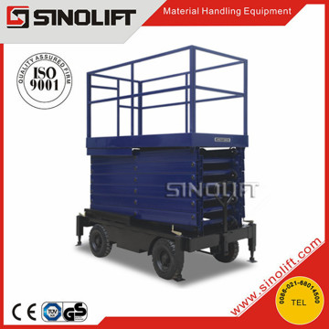 2015 SINOLIFT SJY Manual Moving Scissor Lift Platform for Electric Lifting