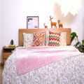 Air Conditioning Flannel Blanket Double-sided Jacquard Fleece Coral Checked Blankets Supplier